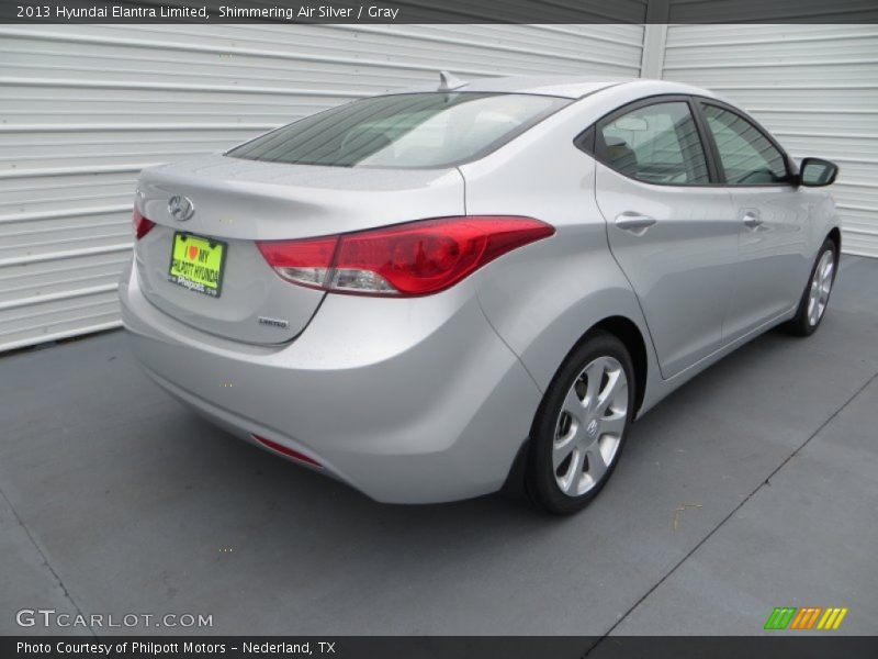 Shimmering Air Silver / Gray 2013 Hyundai Elantra Limited