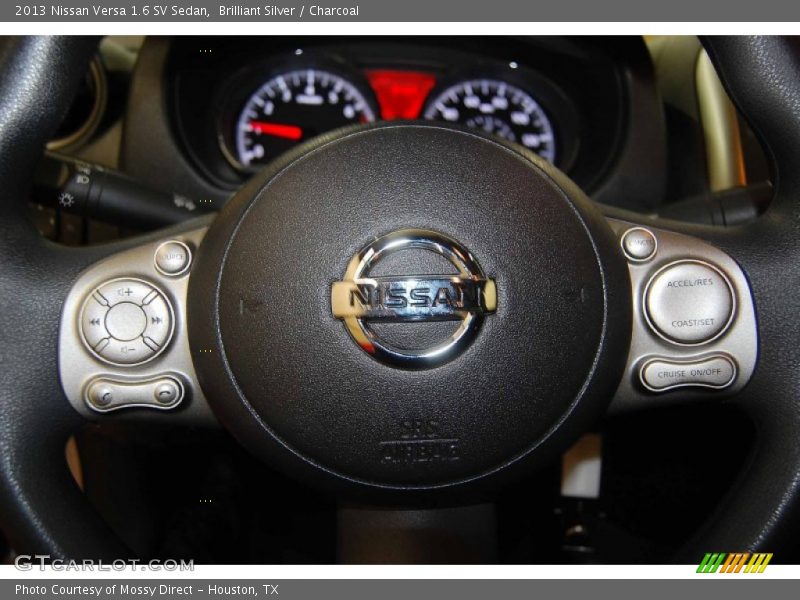 Brilliant Silver / Charcoal 2013 Nissan Versa 1.6 SV Sedan