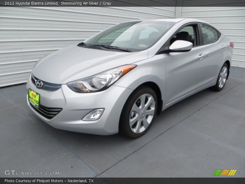 Shimmering Air Silver / Gray 2013 Hyundai Elantra Limited