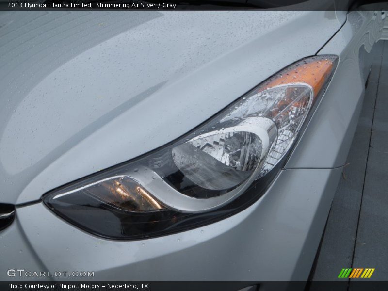 Shimmering Air Silver / Gray 2013 Hyundai Elantra Limited
