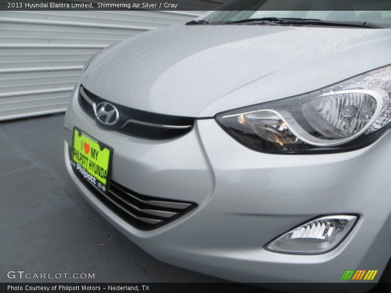 Shimmering Air Silver / Gray 2013 Hyundai Elantra Limited
