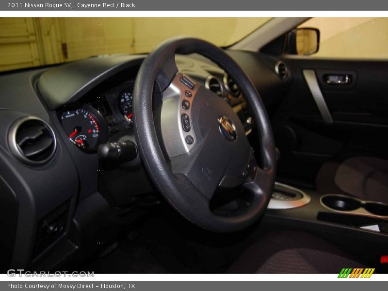 Cayenne Red / Black 2011 Nissan Rogue SV