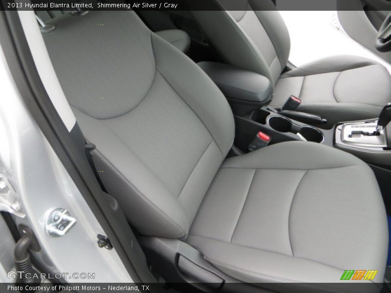 Shimmering Air Silver / Gray 2013 Hyundai Elantra Limited