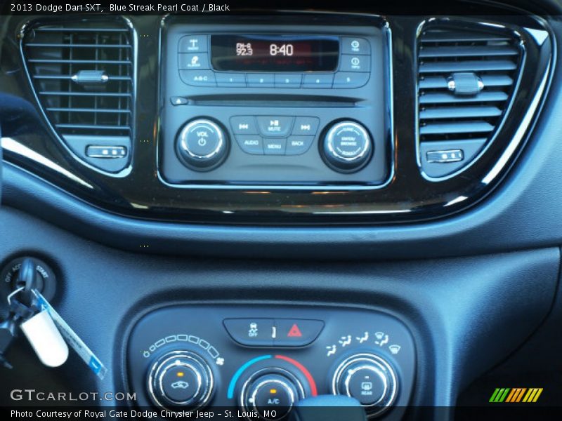 Blue Streak Pearl Coat / Black 2013 Dodge Dart SXT