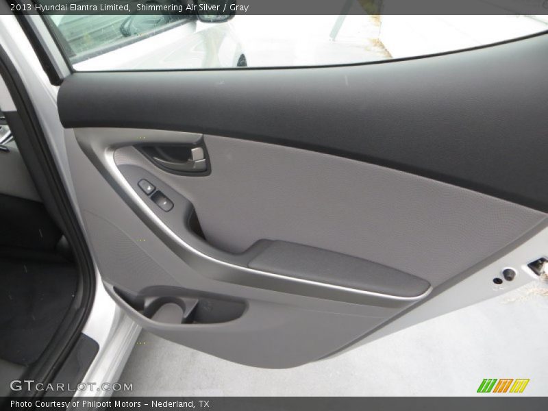 Shimmering Air Silver / Gray 2013 Hyundai Elantra Limited