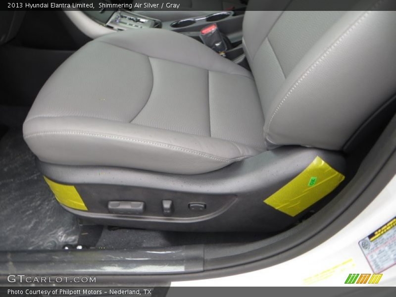 Shimmering Air Silver / Gray 2013 Hyundai Elantra Limited