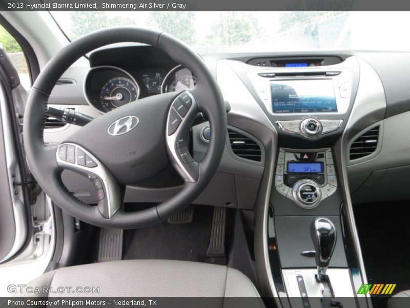 Shimmering Air Silver / Gray 2013 Hyundai Elantra Limited