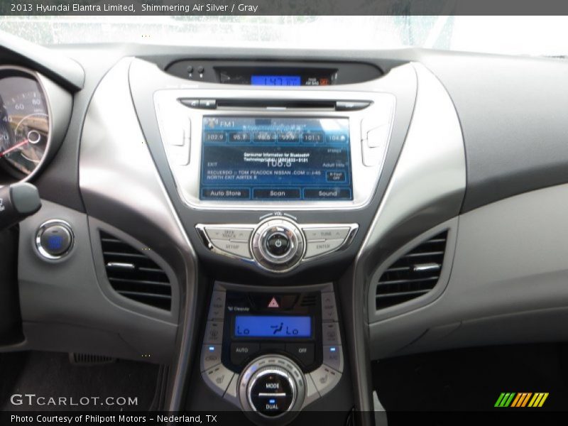 Shimmering Air Silver / Gray 2013 Hyundai Elantra Limited