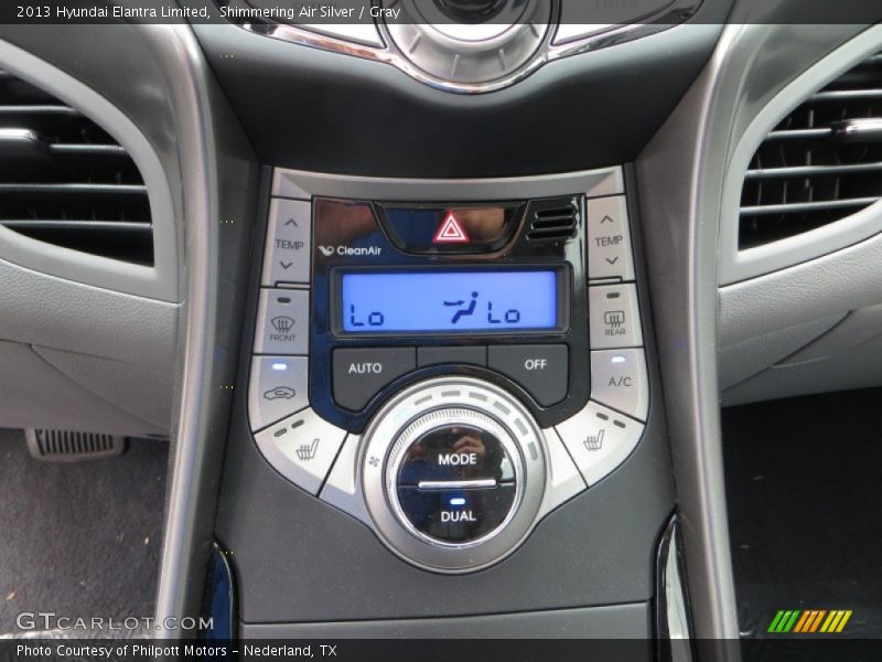 Shimmering Air Silver / Gray 2013 Hyundai Elantra Limited