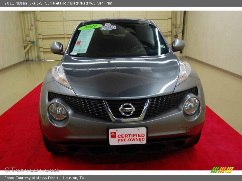 Gun Metallic / Black/Red w/Silver Trim 2011 Nissan Juke SV