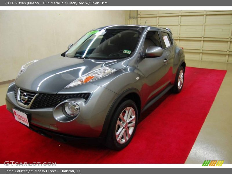 Gun Metallic / Black/Red w/Silver Trim 2011 Nissan Juke SV