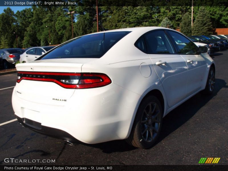 Bright White / Black 2013 Dodge Dart SXT