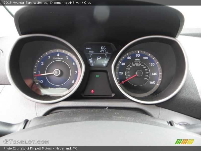 Shimmering Air Silver / Gray 2013 Hyundai Elantra Limited