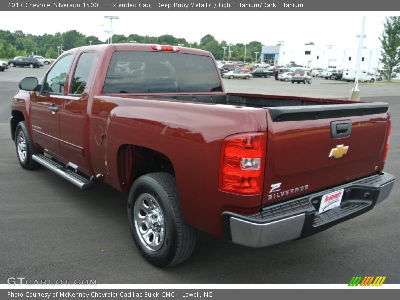 Deep Ruby Metallic / Light Titanium/Dark Titanium 2013 Chevrolet Silverado 1500 LT Extended Cab