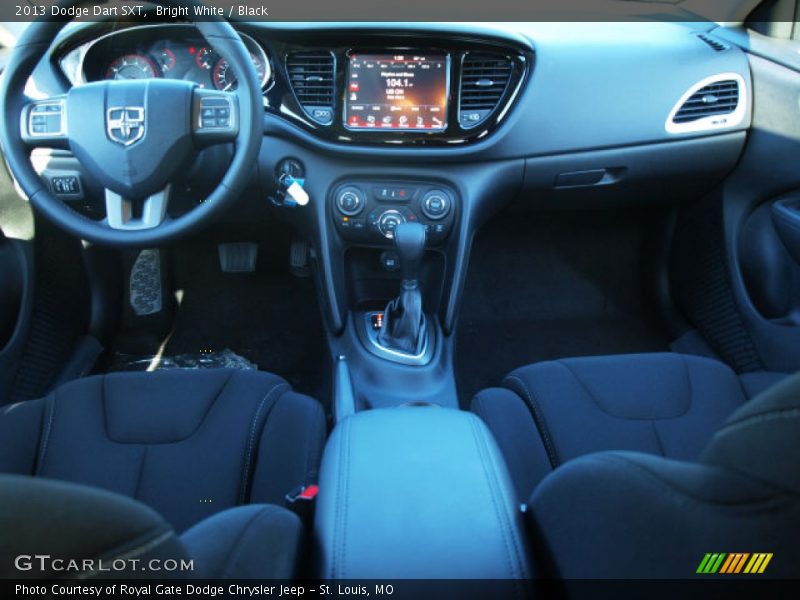 Bright White / Black 2013 Dodge Dart SXT
