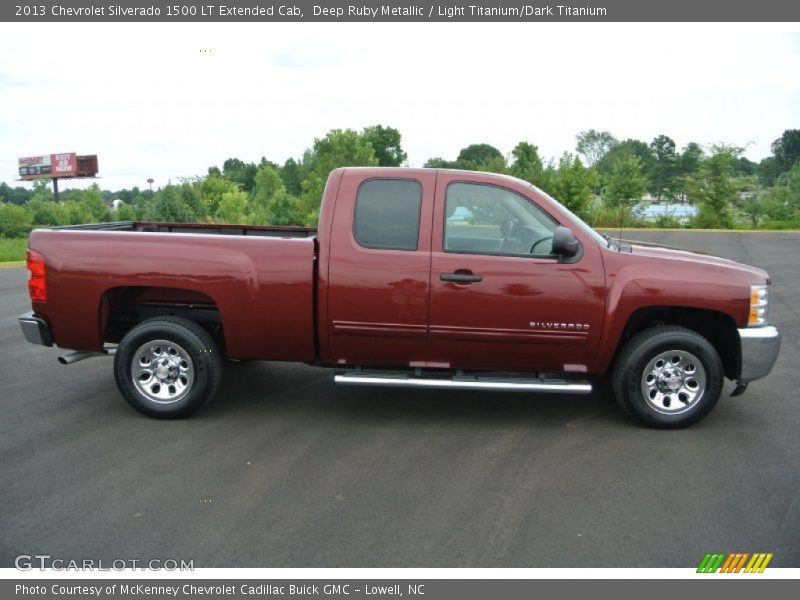 Deep Ruby Metallic / Light Titanium/Dark Titanium 2013 Chevrolet Silverado 1500 LT Extended Cab