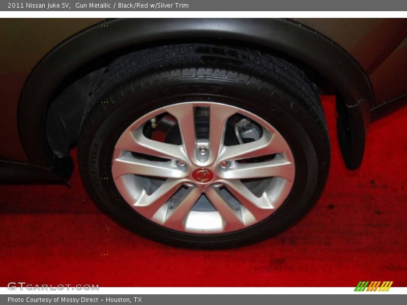Gun Metallic / Black/Red w/Silver Trim 2011 Nissan Juke SV