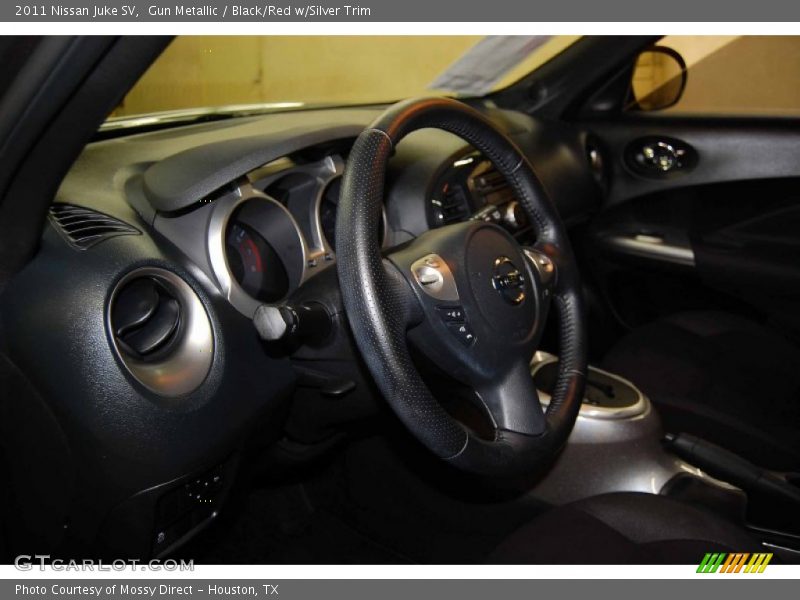 Gun Metallic / Black/Red w/Silver Trim 2011 Nissan Juke SV