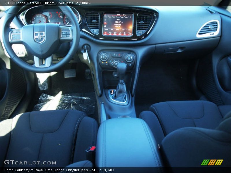 Bright Silver Metallic / Black 2013 Dodge Dart SXT