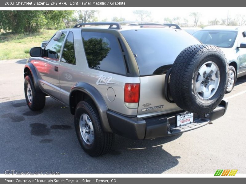 Light Pewter Metallic / Graphite 2003 Chevrolet Blazer LS ZR2 4x4