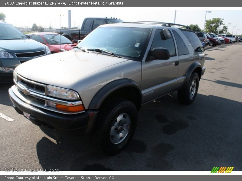 Light Pewter Metallic / Graphite 2003 Chevrolet Blazer LS ZR2 4x4