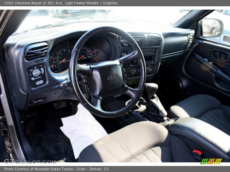 Light Pewter Metallic / Graphite 2003 Chevrolet Blazer LS ZR2 4x4