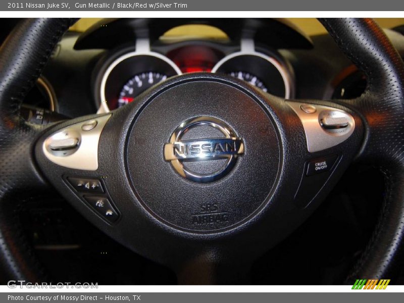 Gun Metallic / Black/Red w/Silver Trim 2011 Nissan Juke SV