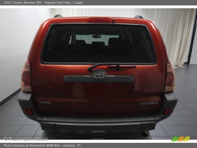 Impulse Red Pearl / Taupe 2003 Toyota 4Runner SR5