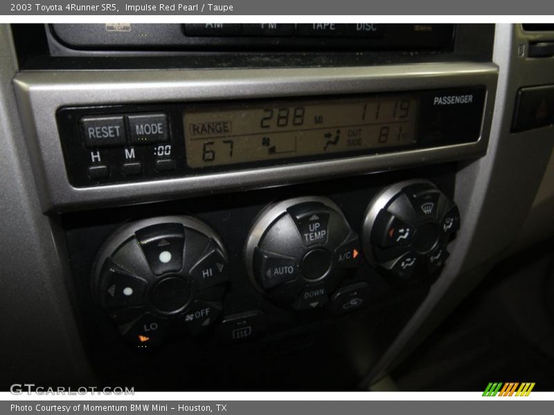 Impulse Red Pearl / Taupe 2003 Toyota 4Runner SR5