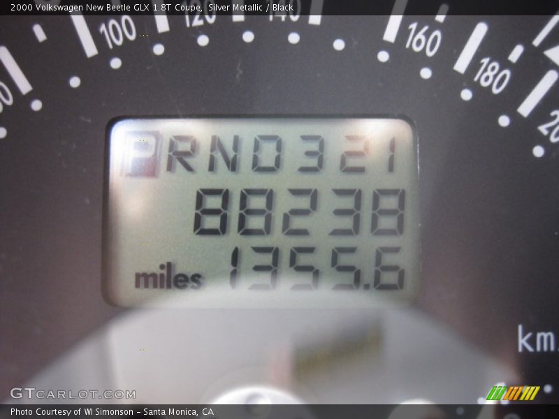 Silver Metallic / Black 2000 Volkswagen New Beetle GLX 1.8T Coupe