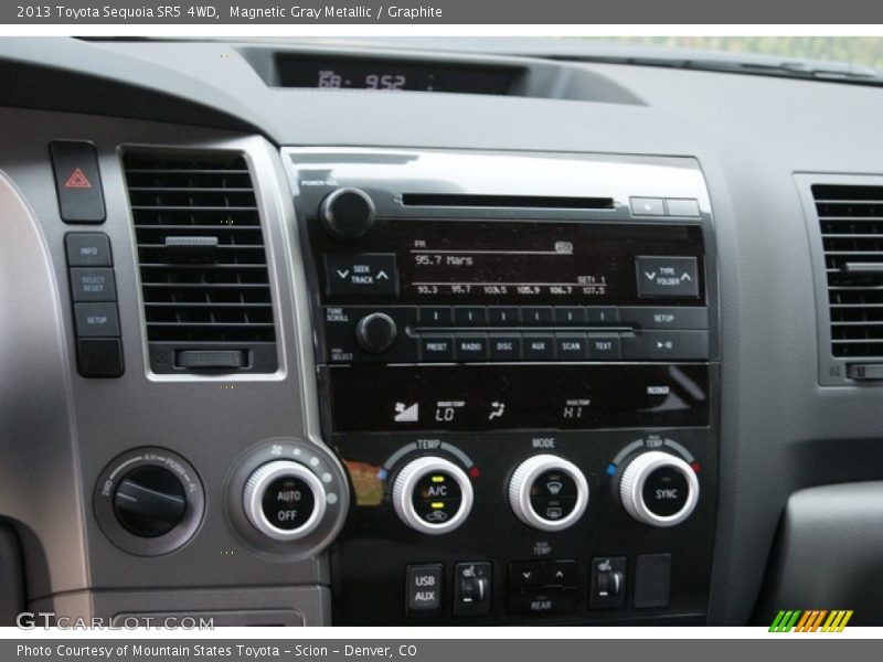 Controls of 2013 Sequoia SR5 4WD