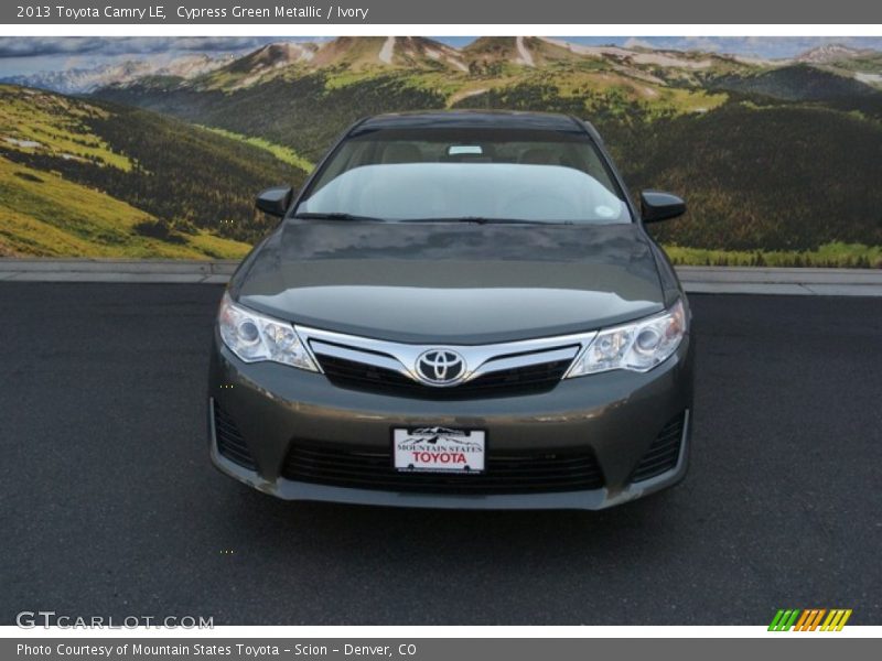 Cypress Green Metallic / Ivory 2013 Toyota Camry LE