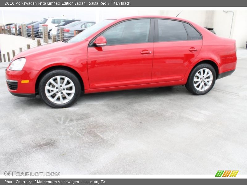 Salsa Red / Titan Black 2010 Volkswagen Jetta Limited Edition Sedan