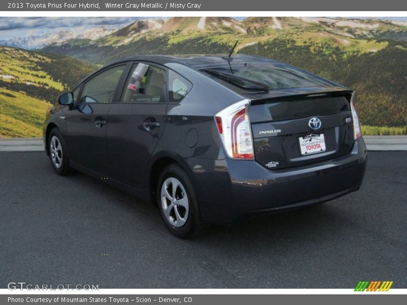 Winter Gray Metallic / Misty Gray 2013 Toyota Prius Four Hybrid