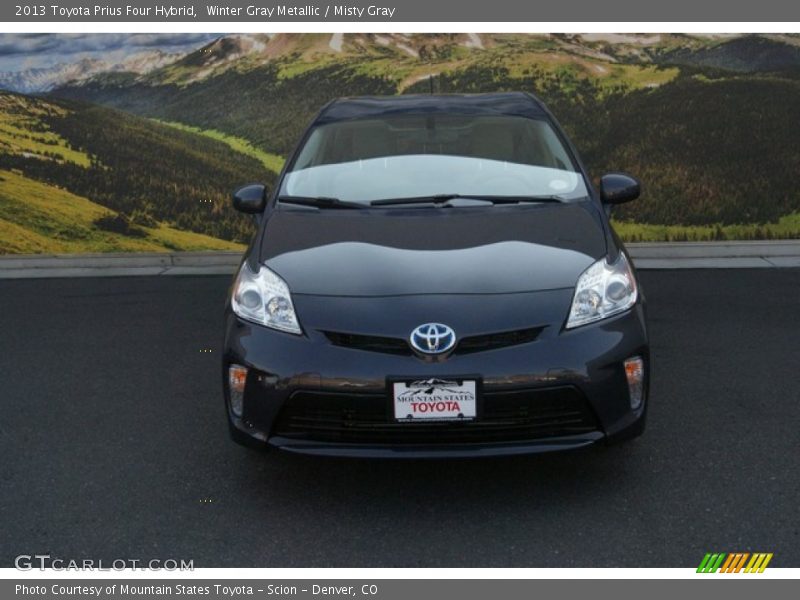 Winter Gray Metallic / Misty Gray 2013 Toyota Prius Four Hybrid