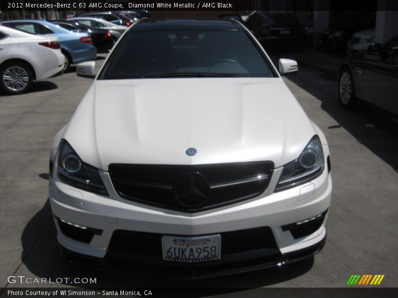 Diamond White Metallic / AMG Black 2012 Mercedes-Benz C 63 AMG Coupe
