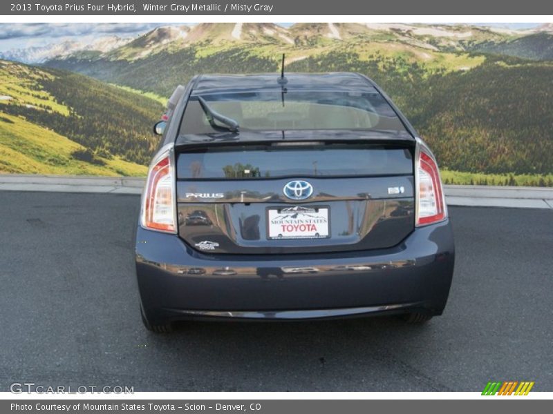 Winter Gray Metallic / Misty Gray 2013 Toyota Prius Four Hybrid