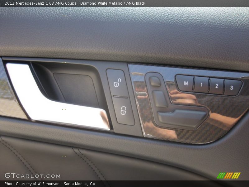 Diamond White Metallic / AMG Black 2012 Mercedes-Benz C 63 AMG Coupe