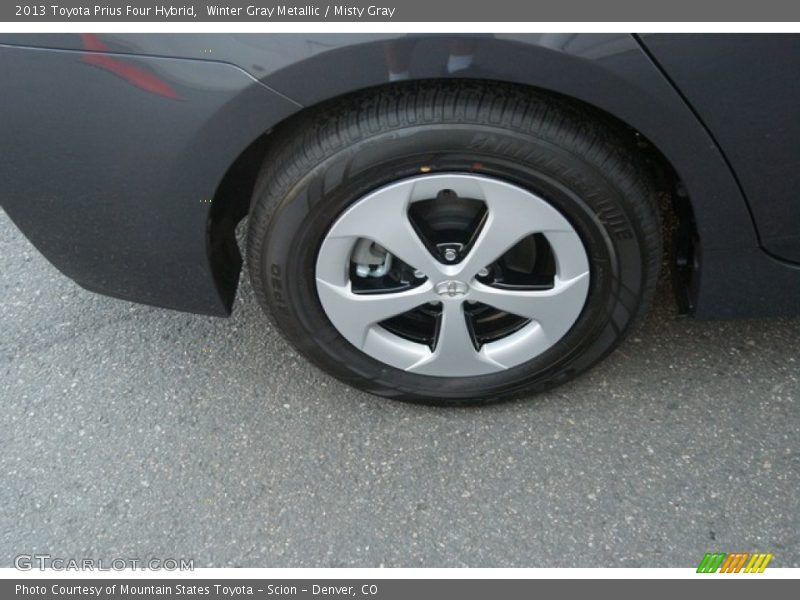 Winter Gray Metallic / Misty Gray 2013 Toyota Prius Four Hybrid