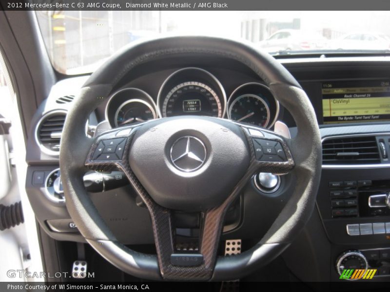 Diamond White Metallic / AMG Black 2012 Mercedes-Benz C 63 AMG Coupe