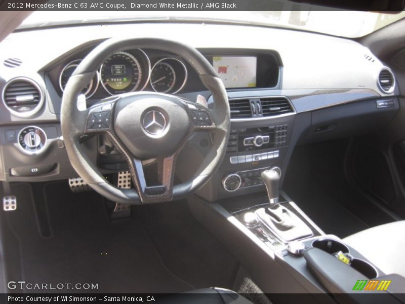 Diamond White Metallic / AMG Black 2012 Mercedes-Benz C 63 AMG Coupe