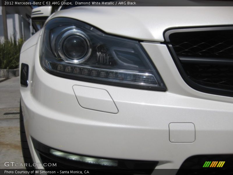 Diamond White Metallic / AMG Black 2012 Mercedes-Benz C 63 AMG Coupe