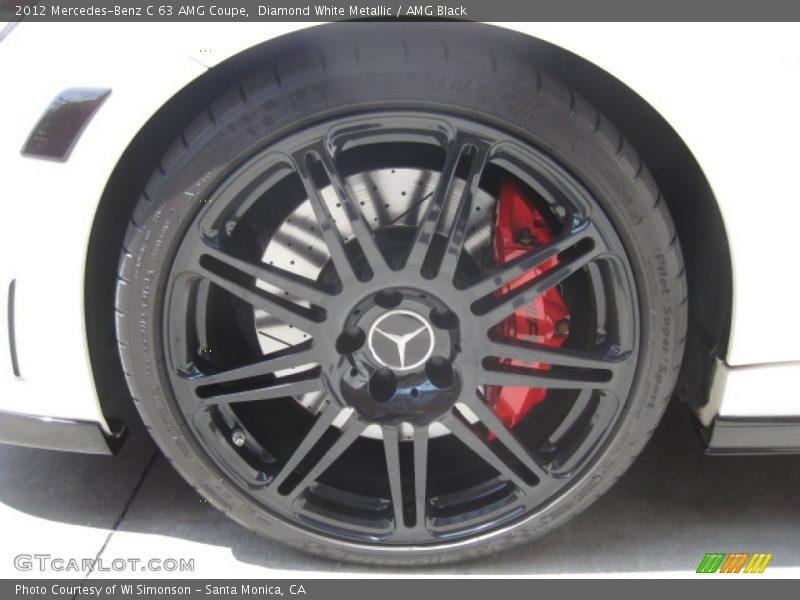Diamond White Metallic / AMG Black 2012 Mercedes-Benz C 63 AMG Coupe