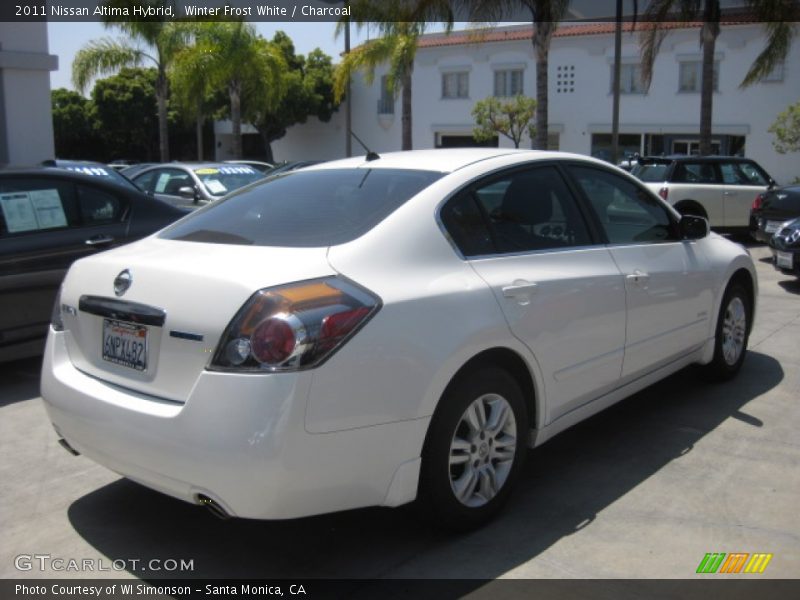 Winter Frost White / Charcoal 2011 Nissan Altima Hybrid