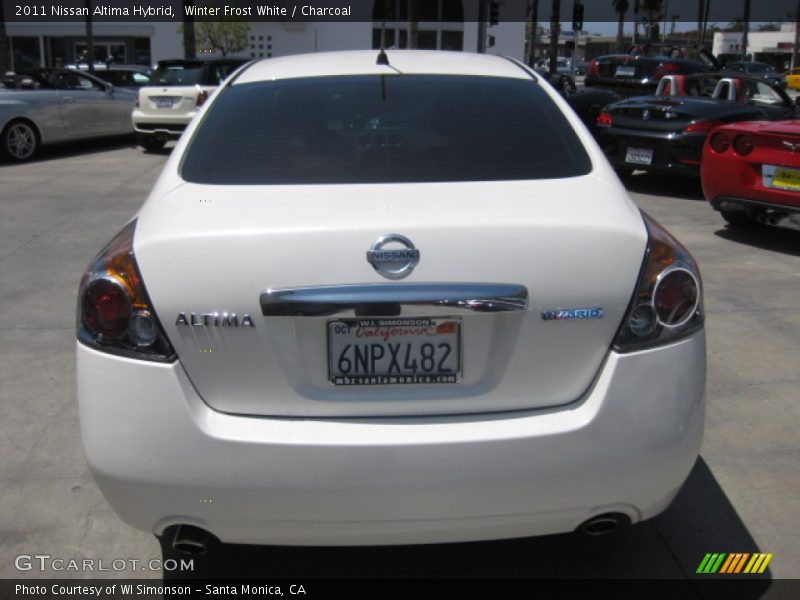 Winter Frost White / Charcoal 2011 Nissan Altima Hybrid