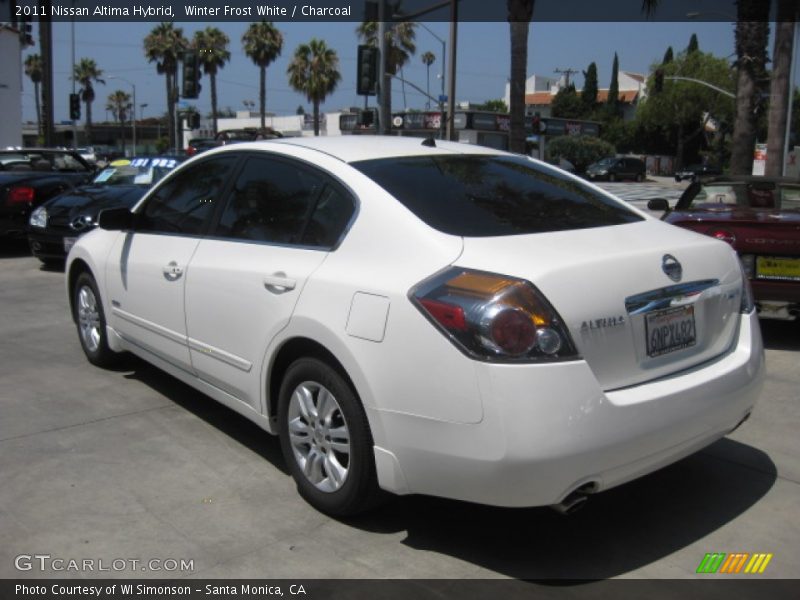 Winter Frost White / Charcoal 2011 Nissan Altima Hybrid