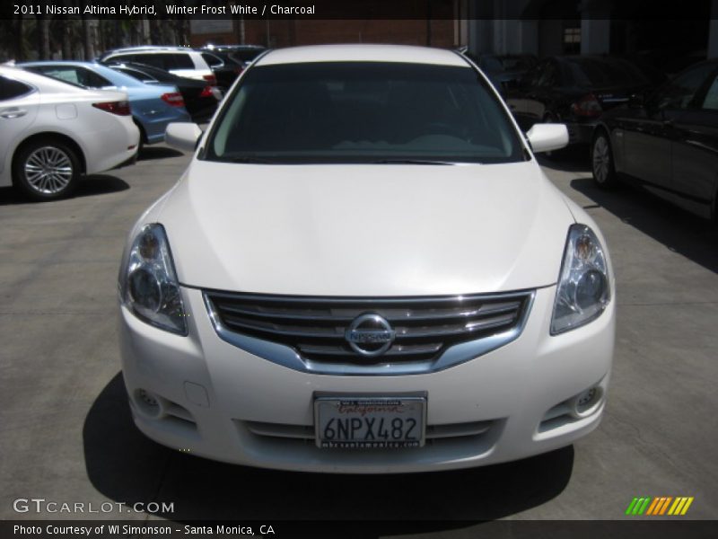 Winter Frost White / Charcoal 2011 Nissan Altima Hybrid