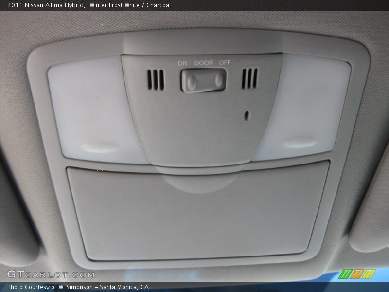 Winter Frost White / Charcoal 2011 Nissan Altima Hybrid