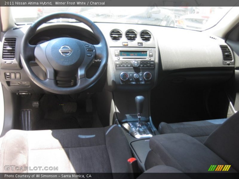 Winter Frost White / Charcoal 2011 Nissan Altima Hybrid