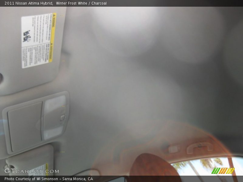 Winter Frost White / Charcoal 2011 Nissan Altima Hybrid